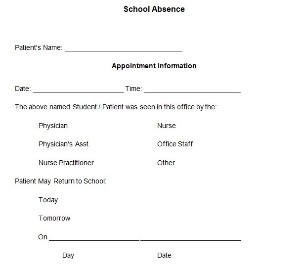 17+ Free Printable Fake Doctor’s Note Templates For Work & School (Word