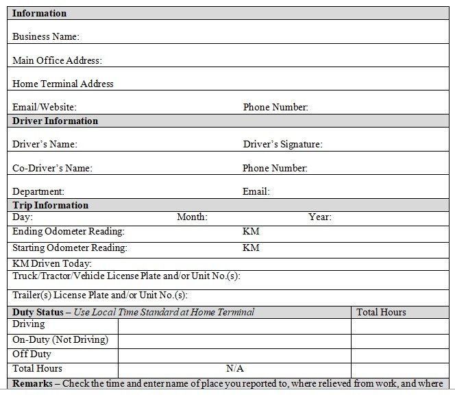 32-free-printable-driver-log-book-templates-excel-word-best