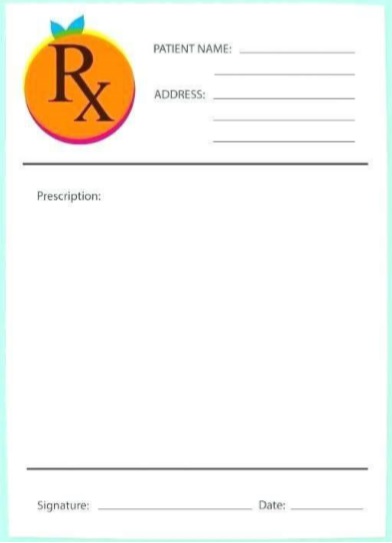 blank prescription template pdf
