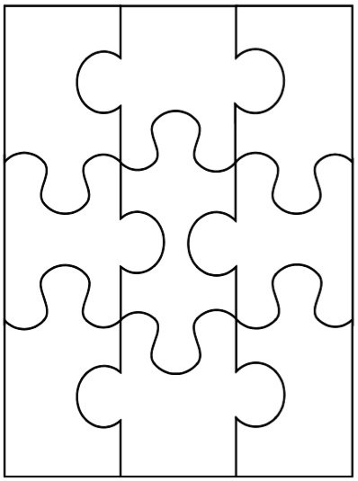 8 puzzle pieces template