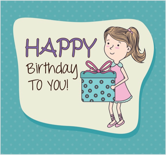 birthday card template for her