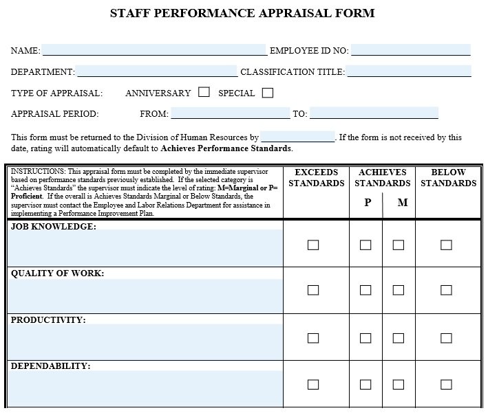 employee-performance-evaluation-template-fresh-9-staff-evaluation-form