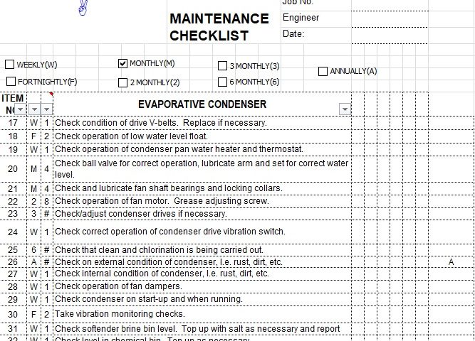 Preventative Maintenance Program Template from www.bestcollections.org