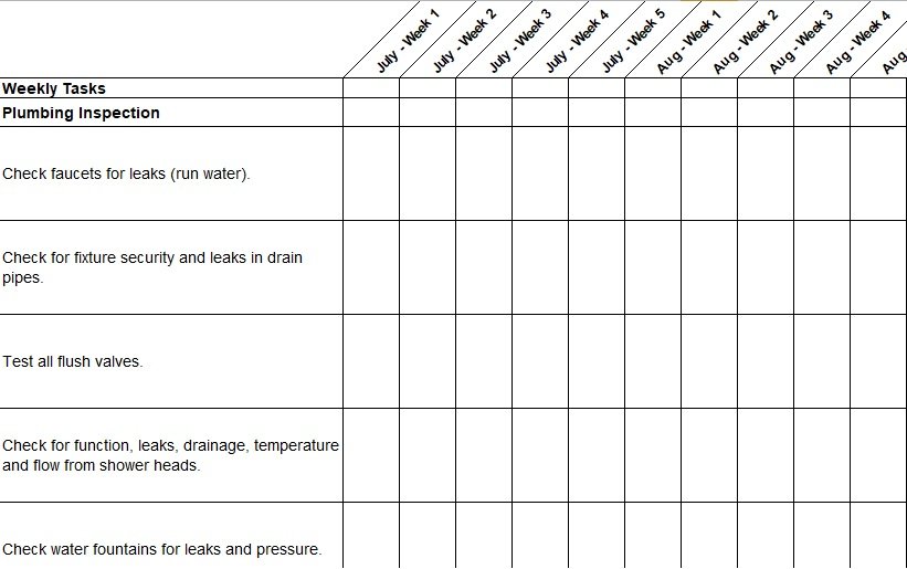 maintenance-checklist-template-12-download-samples-examples-free