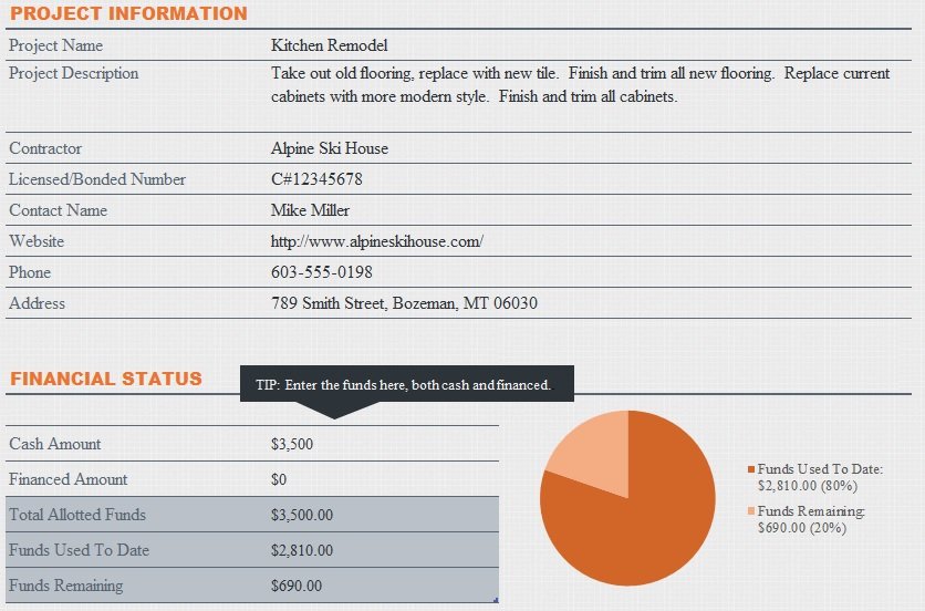 home renovation budget template excel free