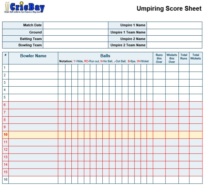 sample bowling score sheet