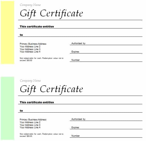 gift certificate maker