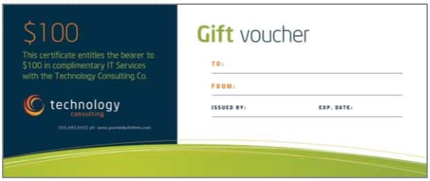 gift voucher template free