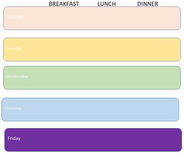 weekly menu planner template