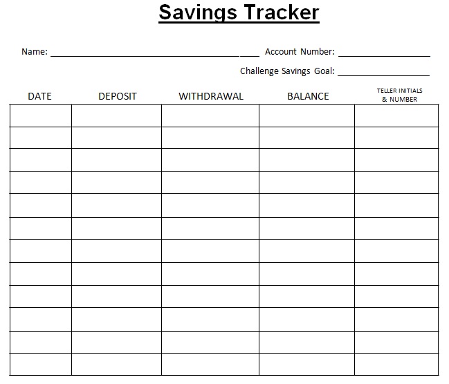 free savings goal tracker
