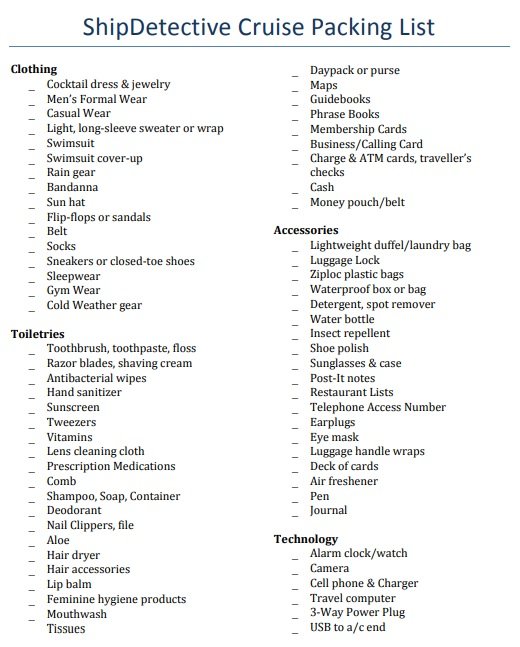 Free Packing List Template - 31+ Best Documents (Excel, Word, PDF)