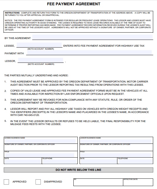 best payment agreement template