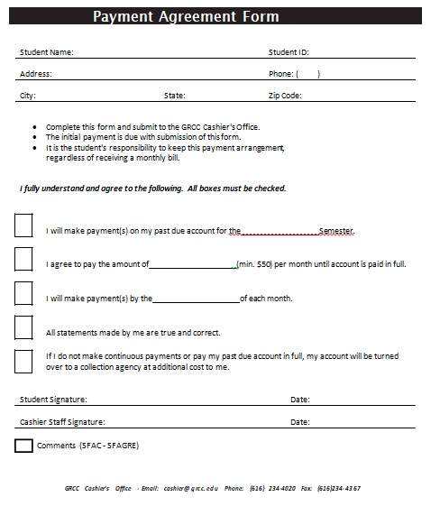 repayment agreement template