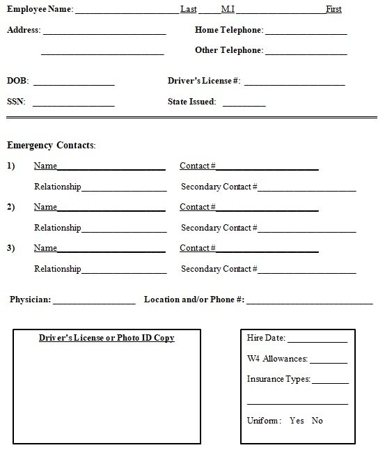 Employee Profile Template Free Download Free Printable Templates