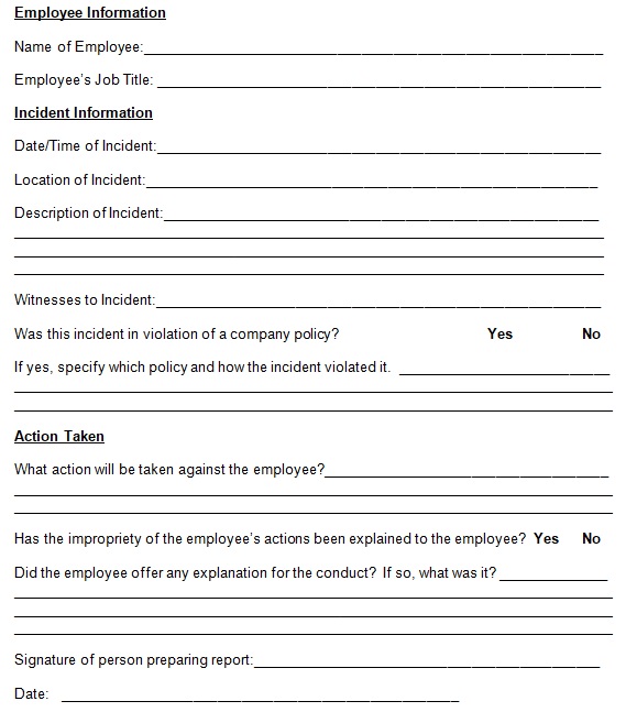 30-free-printable-employee-write-up-forms-word-pdf-best-collections