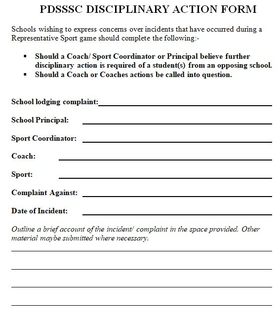30 Free Printable Employee Write up Forms Word PDF Best Collections