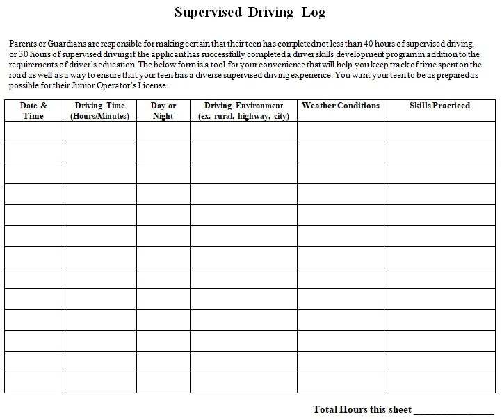 32+ Free Printable Driver Log Book Templates (Excel / Word) - Best  Collections