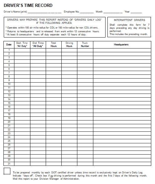 21 Printable 40 hour driving log sheet Forms and Templates