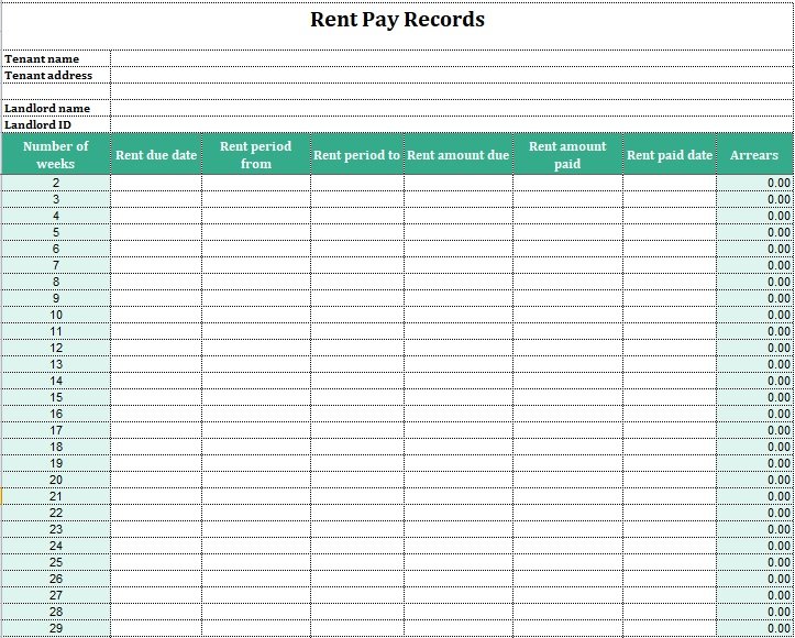 ledger excel template