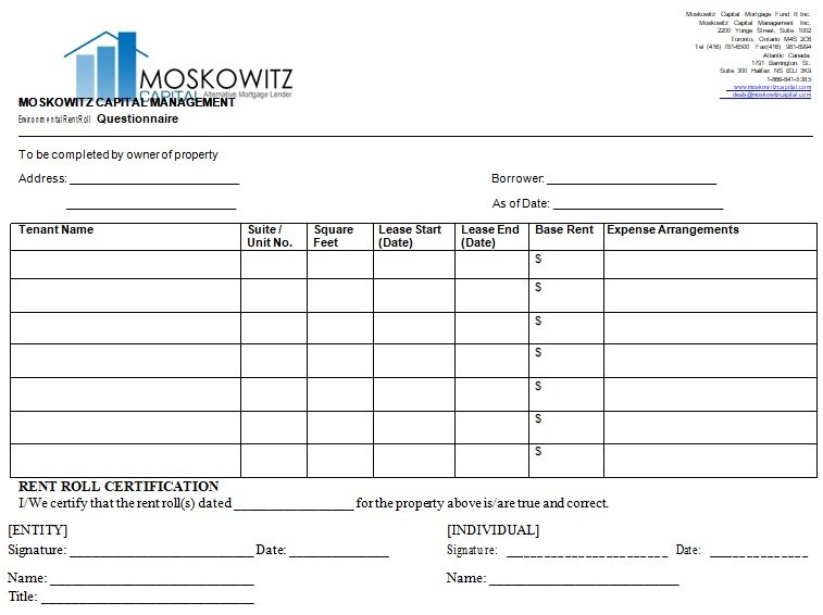 Rent Payment Tracker Spreadsheet 10 Best Documents Free Download