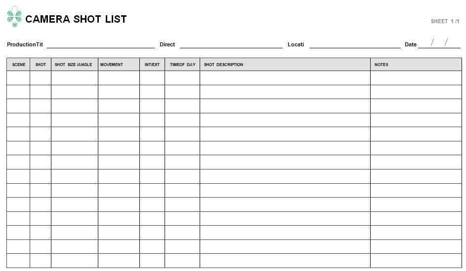 shooting log book template