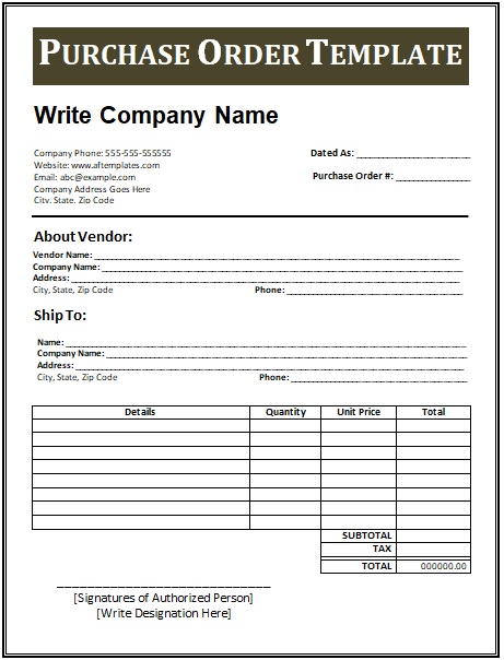 quickbooks online purchase order template