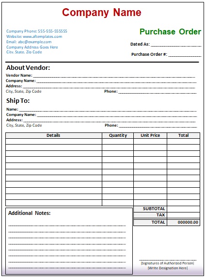 purchase order tracking access database