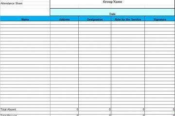 Free Printable Attendance Sheet Templates [Daily, Weekly, Monthly]
