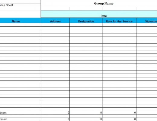 employee attendance tracker excel template