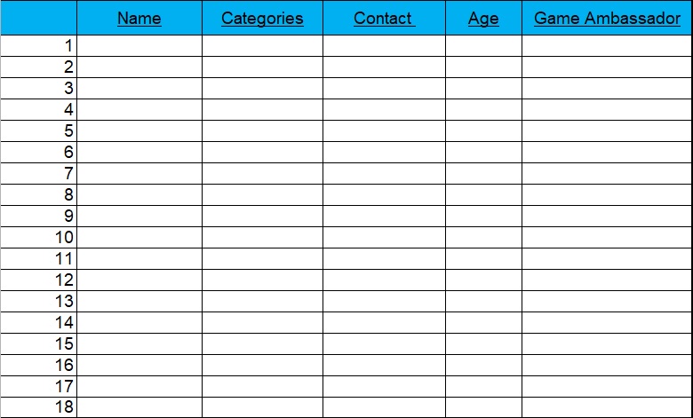 attendance spreadsheet template