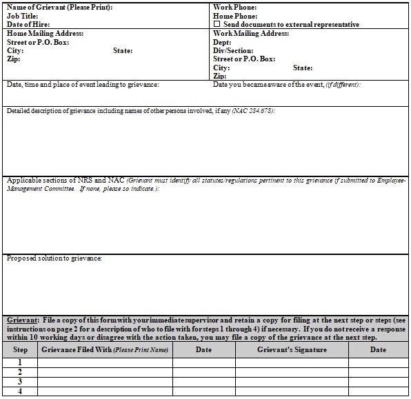 Free Printable Employee Complaint Form Templates Best Collections