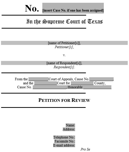 petition template printable