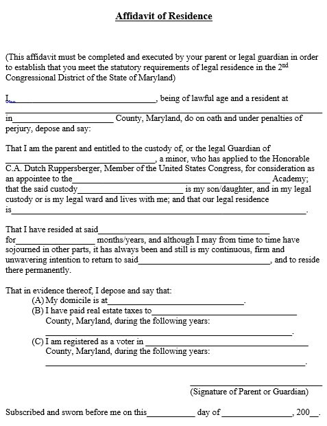 Free Printable Proof of Residency Letters (Word, PDF) - Best Collections