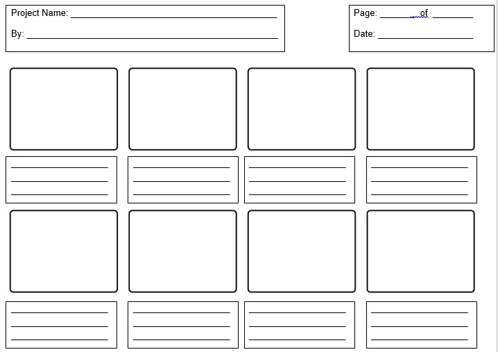 storyboard template for project management