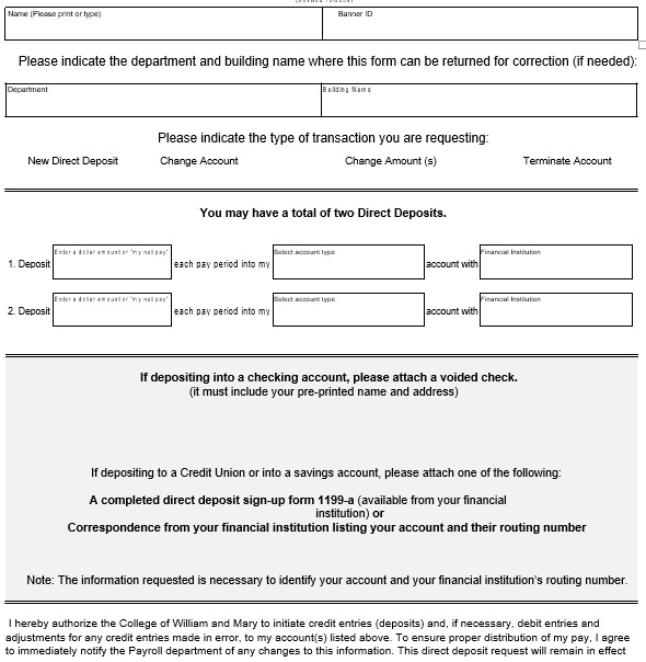 direct deposit authorization form quickbooks