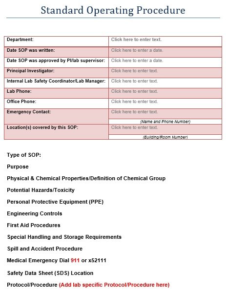 50+ Free & Easy SOP Templates (Sample SOPs to Record Standard