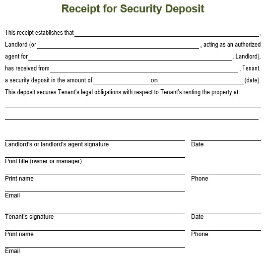 deposit receipt form