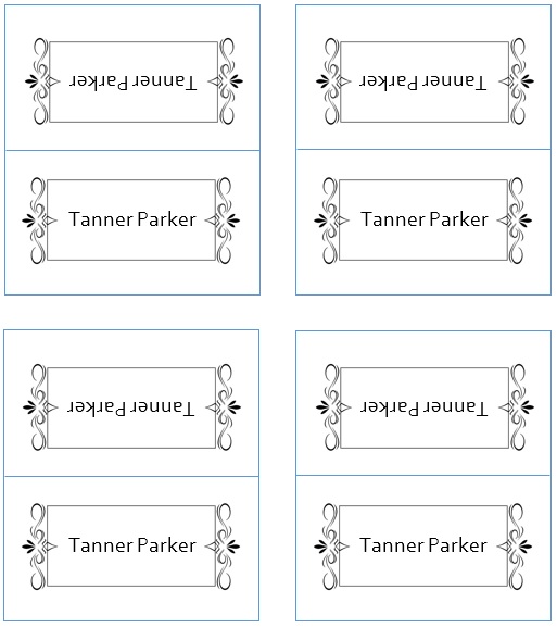 25+ Free Printable Place Card Templates [Word] Best Collections