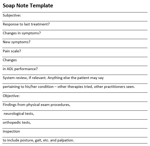 20+ Free SOAP Note Templates & Examples [Word] - Best Collections