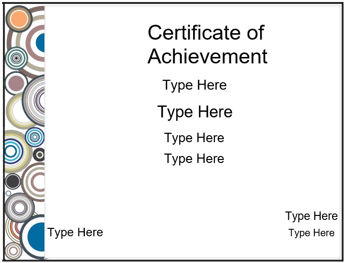 free certificate of achievement template 11