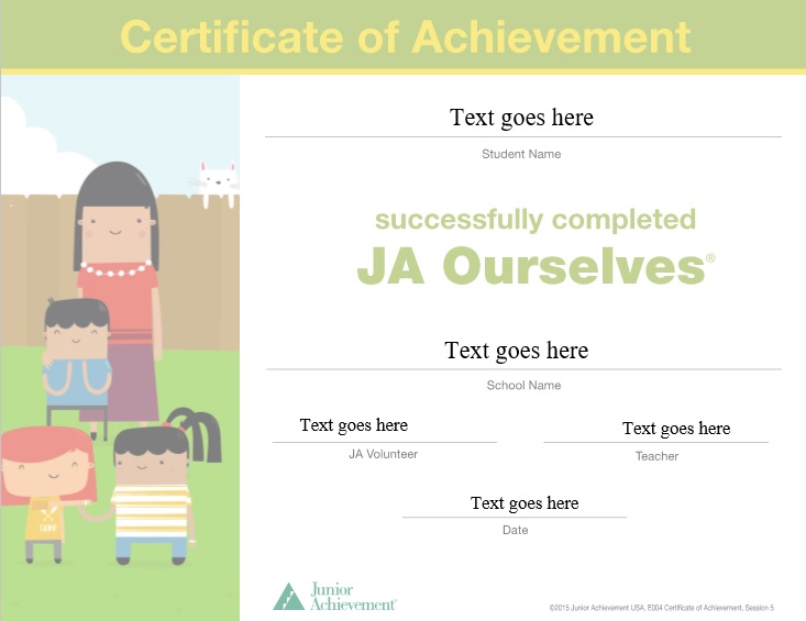 free certificate of achievement template 6