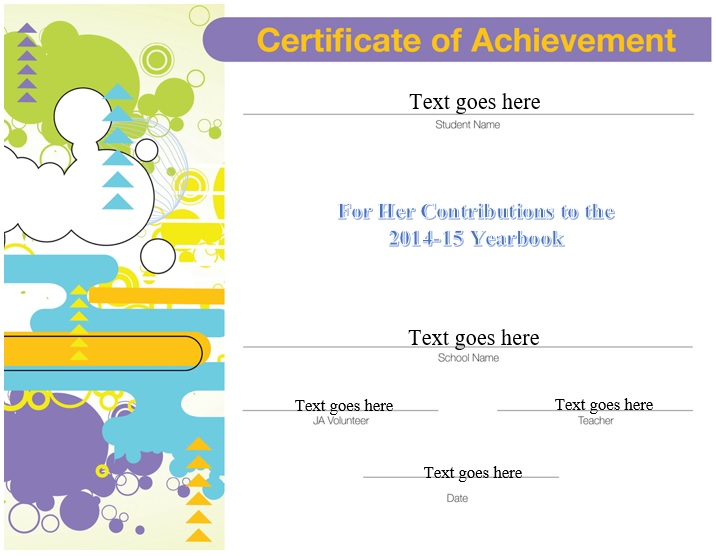 free certificate of achievement template