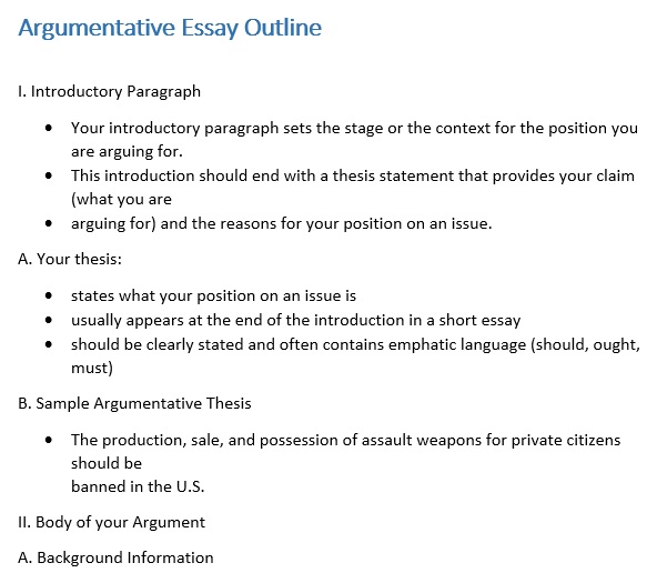 free essay outline template 3