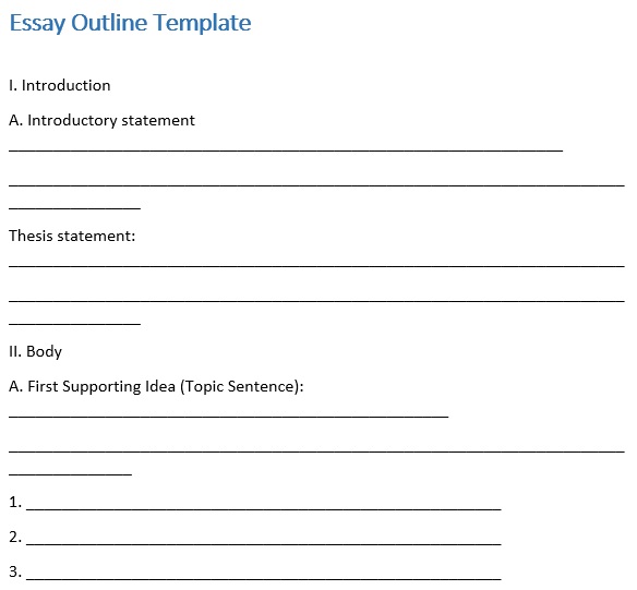 free essay outline template 7