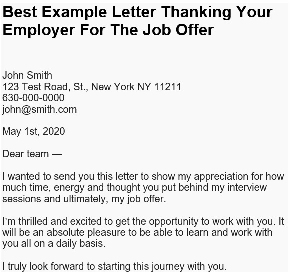 free thank you letter for job offer 2