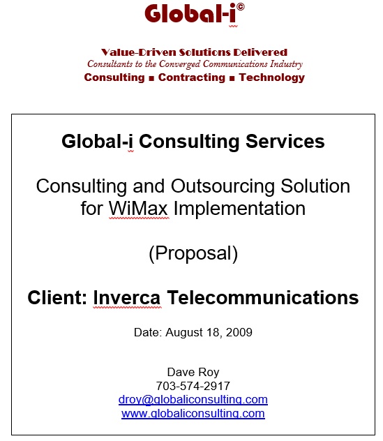 global consulting services template
