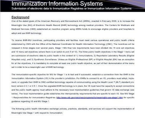 meaningful use fact sheet