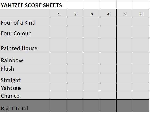 printable yahtzee score sheet 1