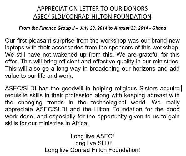 appreciation letter to a donor