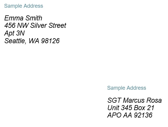 free envelope address template 8
